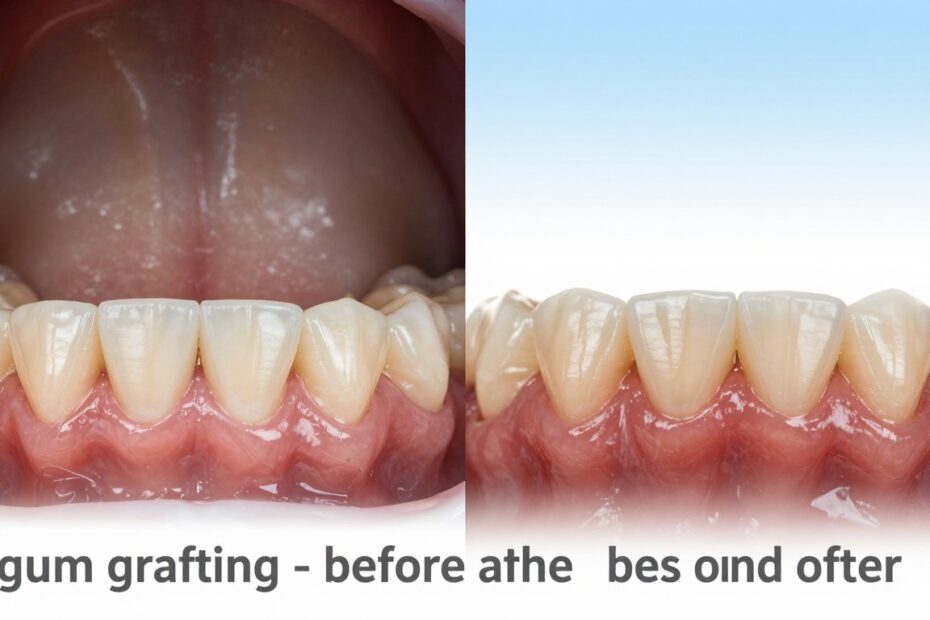 Przeszczep dziąsła – przed i po