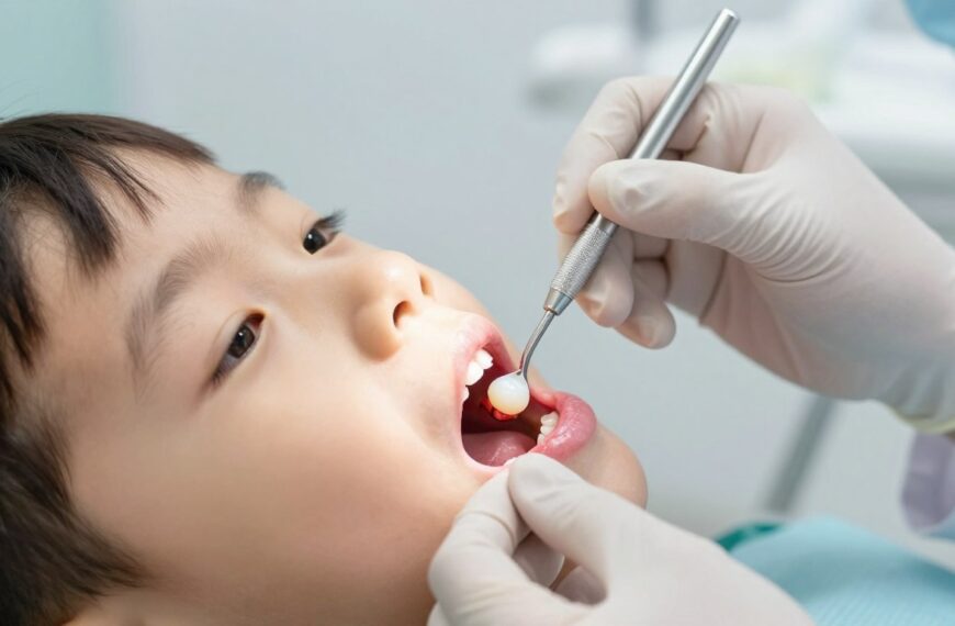 Przetoka na dziąśle u dziecka