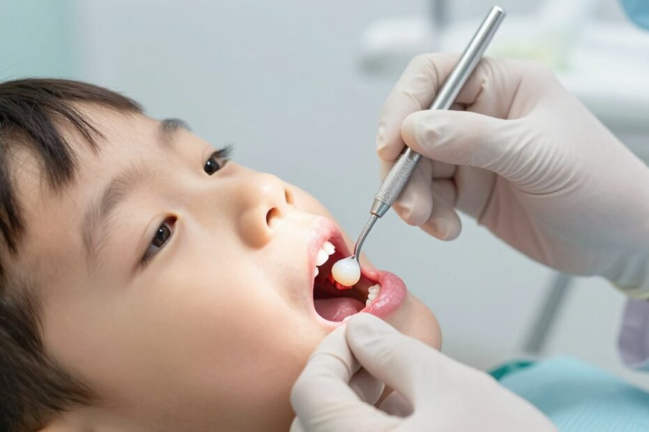 Przetoka na dziąśle u dziecka