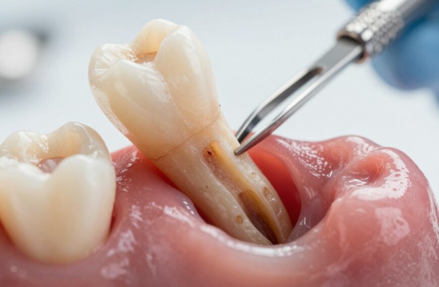 Skutki pozostawienia korzenia w dziąśle