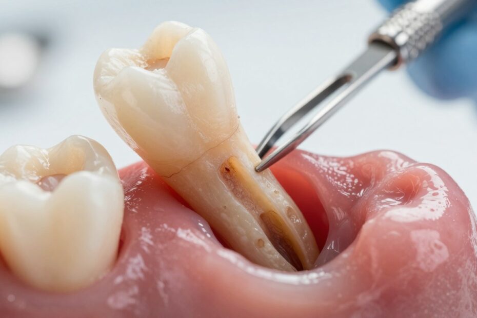 Skutki pozostawienia korzenia w dziąśle