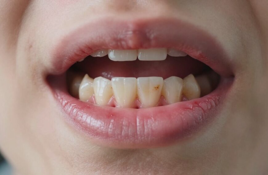 Spuchnięte dziąsło przy martwym zębie