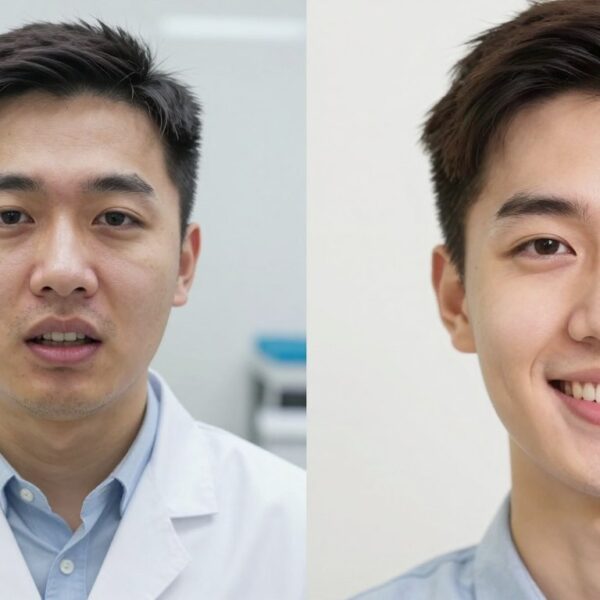 Plastyka dziąseł – przed i po