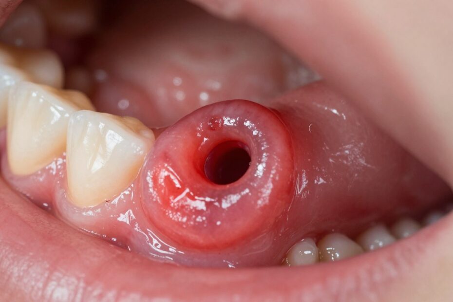 Przetoka na dziąśle